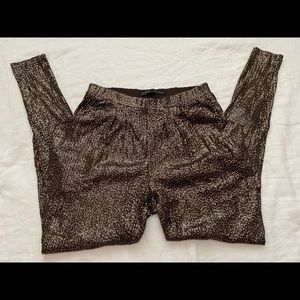 ZARA Gold Slouch pants. So cute!!!